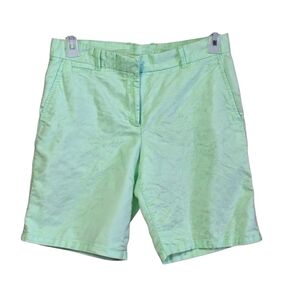 Khakis by GAP Boyfriend Roll-Up Shorts Women’s Size 4 Light Green Cotton Bermuda